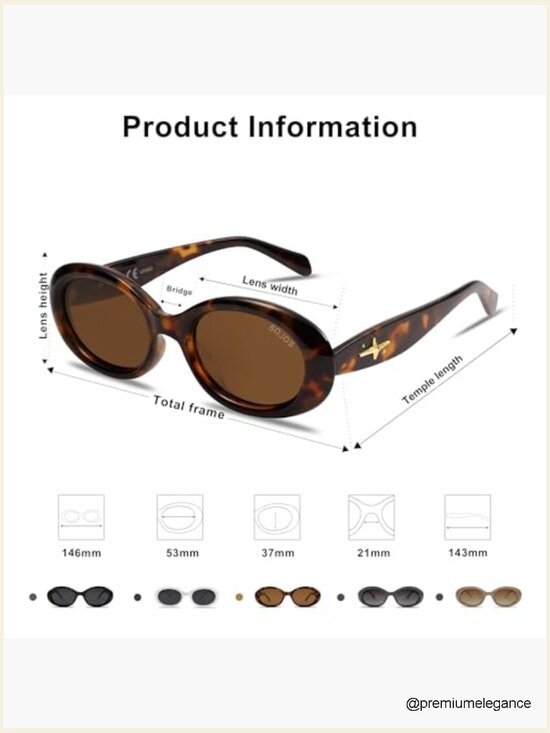 Retro Oval Polarized Sunglasses - Vintage 90s UV400 Protection main image 4